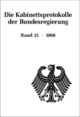 Cover: Die Kabinettsprotokolle der Bundesregierung
