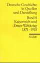 Cover: Deutsche Geschichte in Quellen und Darstellung