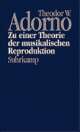 Cover: Zu einer Theorie der musikalischen Reproduktion