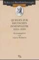 Cover: Quellen zur deutschen Innenpolitik 1933-1939
