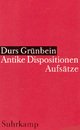 Cover: Antike Dispositionen