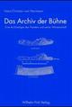 Cover: Das Archiv der Bühne