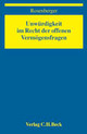 Cover: Unwürdigkeit im Recht der offenen Vermögensfragen Cover: Unwürdigkeit im Recht der offenen Vermögensfragen