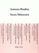Cover: Voces / Stimmen Cover: Voces / Stimmen
