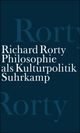 Cover: Philosophie als Kulturpolitik