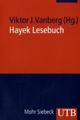 Cover: Hayek Lesebuch Cover: Hayek Lesebuch