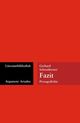 Cover: Schoenberner, Gerhard: Fazit Cover: Schoenberner, Gerhard: Fazit