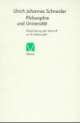 Cover: Philosophie und Universität