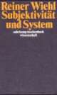 Cover: Subjektivität und System