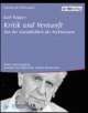 Cover: Kritik und Vernunft