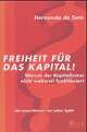 Cover: Freiheit für das Kapital Cover: Freiheit für das Kapital