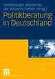Cover: Politikberatung in Deutschland Cover: Politikberatung in Deutschland