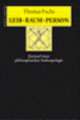Cover: Leib, Raum, Person Cover: Leib, Raum, Person