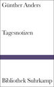 Cover: Günther Anders: Tagesnotizen Cover: Günther Anders: Tagesnotizen