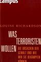 Cover: Was Terroristen wollen Cover: Was Terroristen wollen