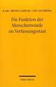 Cover: Die Funktion der Menschenwürde im Verfassungsstaat Cover: Die Funktion der Menschenwürde im Verfassungsstaat