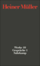 Cover: Heiner Müller: Werke 10 Cover: Heiner Müller: Werke 10