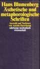 Cover: Ästhetische und metaphorologische Schriften