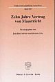 Cover: Zehn Jahre Vertrag von Maastricht