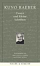 Cover: Essays und kleine Schriften Cover: Essays und kleine Schriften