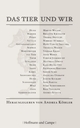 Cover: Das Tier und wir