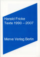 Cover: Harald Fricke: Texte 1990-2007 Cover: Harald Fricke: Texte 1990-2007