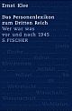 Cover: Das Personenlexikon zum Dritten Reich