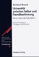 Cover: Universität zwischen Selbst- und Fremdbestimmung
