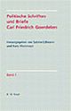 Cover: Politische Schriften und Briefe Carl Friedrich Goerdelers