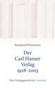 Cover: Der Carl Hanser Verlag 1928-2003 Cover: Der Carl Hanser Verlag 1928-2003
