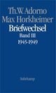 Cover: Theodor W. Adorno / Max Horkheimer: Briefwechsel