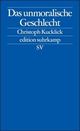 Cover: Das unmoralische Geschlecht  