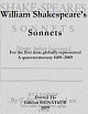 Cover: William Shakespeares Sonnets for the first time globally reprinted: A quatercentenary anthology 1609-2009