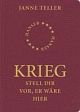 Cover: Teller, Janne: Krieg Cover: Teller, Janne: Krieg