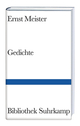 Cover: Ernst Meister: Gedichte Cover: Ernst Meister: Gedichte