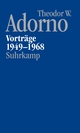 Cover: Vorträge 1949-1968