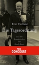 Cover: Eric Vuillard. Die Tagesordnung - Roman. Matthes und Seitz Berlin, Berlin, 2018.