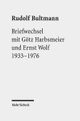 Cover: Briefwechsel mit Götz Harbsmeier und Ernst Wolf
