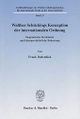 Cover: Walther Schückings Konzeption der internationalen Ordnung