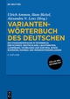 Cover: Variantenwörterbuch des Deutschen