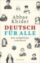 Cover: Abbas Khider. Deutsch für alle - Das endgültige Lehrbuch. Carl Hanser Verlag, München, 2019.