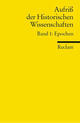 Cover: Aufriss der Historischen Wissenschaften